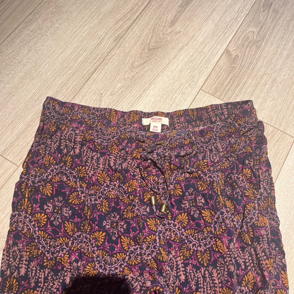 Floral Patterned Target Jogger Pants Size M